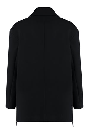 Men's Classic Wool Blend Double-Breasted Jacket (FW23)