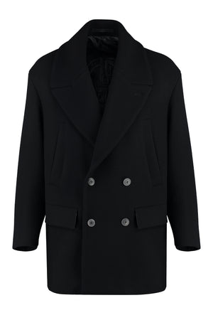 Men's Classic Wool Blend Double-Breasted Jacket (FW23)