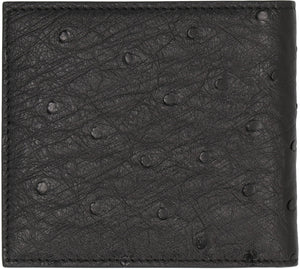 VALENTINO Ostrich Leather Wallet for Men - Fall/Winter 2024 Collection