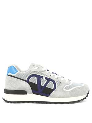 VALENTINO GARAVANI Men's Colorblock V-Logo Low-Top Sneakers