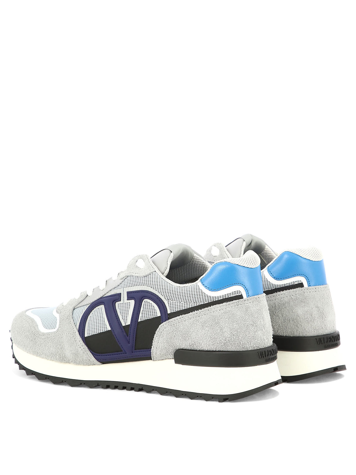 Men's Grey Color-Blocked Vlogo Pace Low-Top Sneakers for FW23