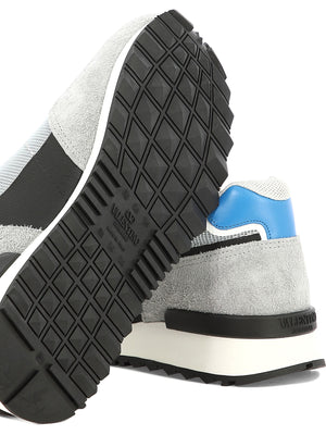 Men's Grey Color-Blocked Vlogo Pace Low-Top Sneakers for FW23