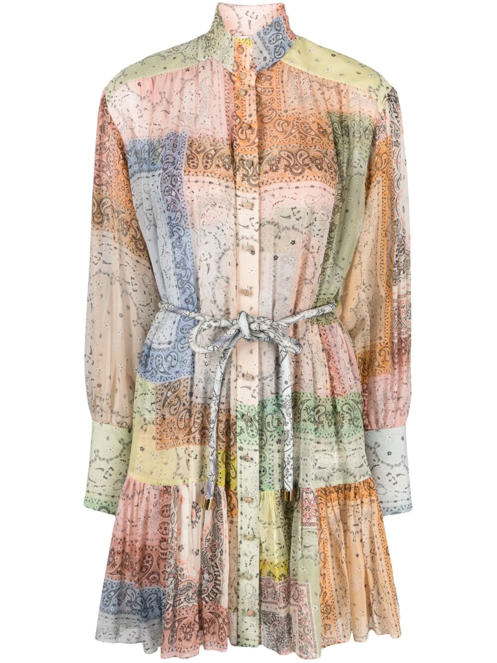 Áo khoác vải lụa cotton và silk cho phụ nữ từ bộ sưu tập SS24