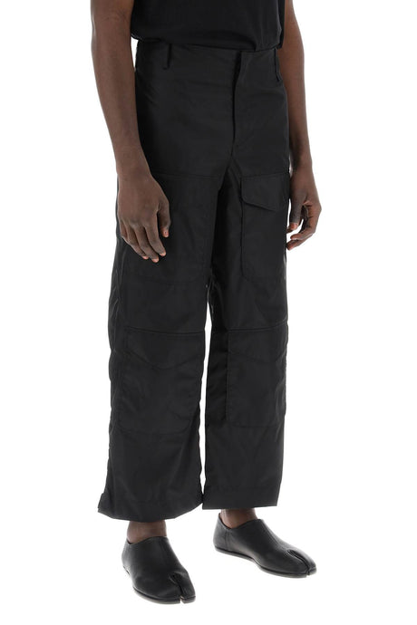 SIMONE ROCHA Men's Cropped Cargo Pants in Black for SS24 Collection