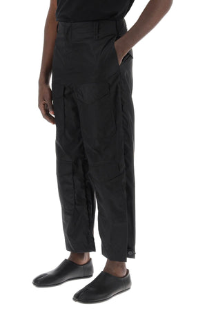 SIMONE ROCHA Men's Cropped Cargo Pants in Black for SS24 Collection