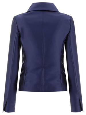 F.IT Satin Single-Breasted Blazer for Women