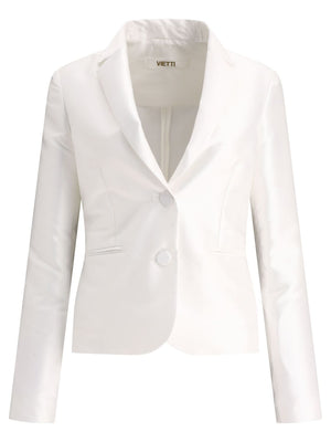 F.IT Mini Satin Single-Breasted Blazer for Women