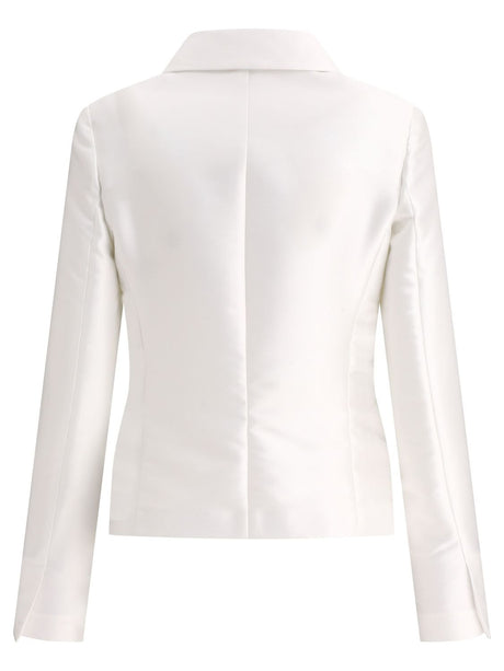 F.IT Mini Satin Single-Breasted Blazer for Women