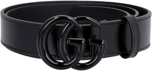 GUCCI Genuine Leather Belt with Interlocking G Buckle for Men