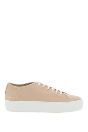 COMMON PROJECTS Tournament Low Super Sneakers in Pink Leather - SS23 Collection