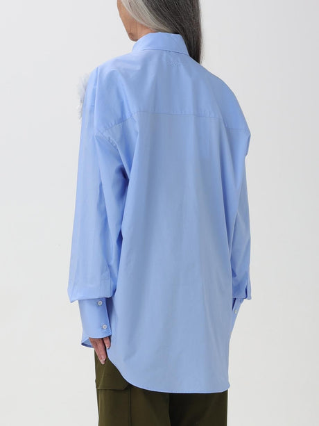 MSGM Light Blue Women's Classic Shirt