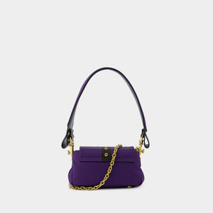 時尚紫色迷你女士手提包 - 百分百再生聚酯纖維 - SS24