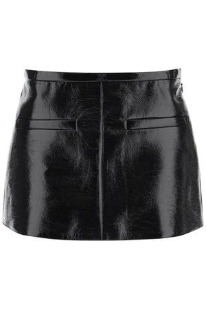 COURREGÈS Stylish 23FW Off White Mini Skirt for Women