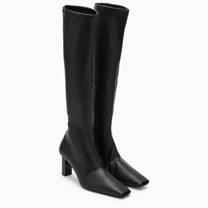 COURREGÈS Chic Square Toe Stretch Boots