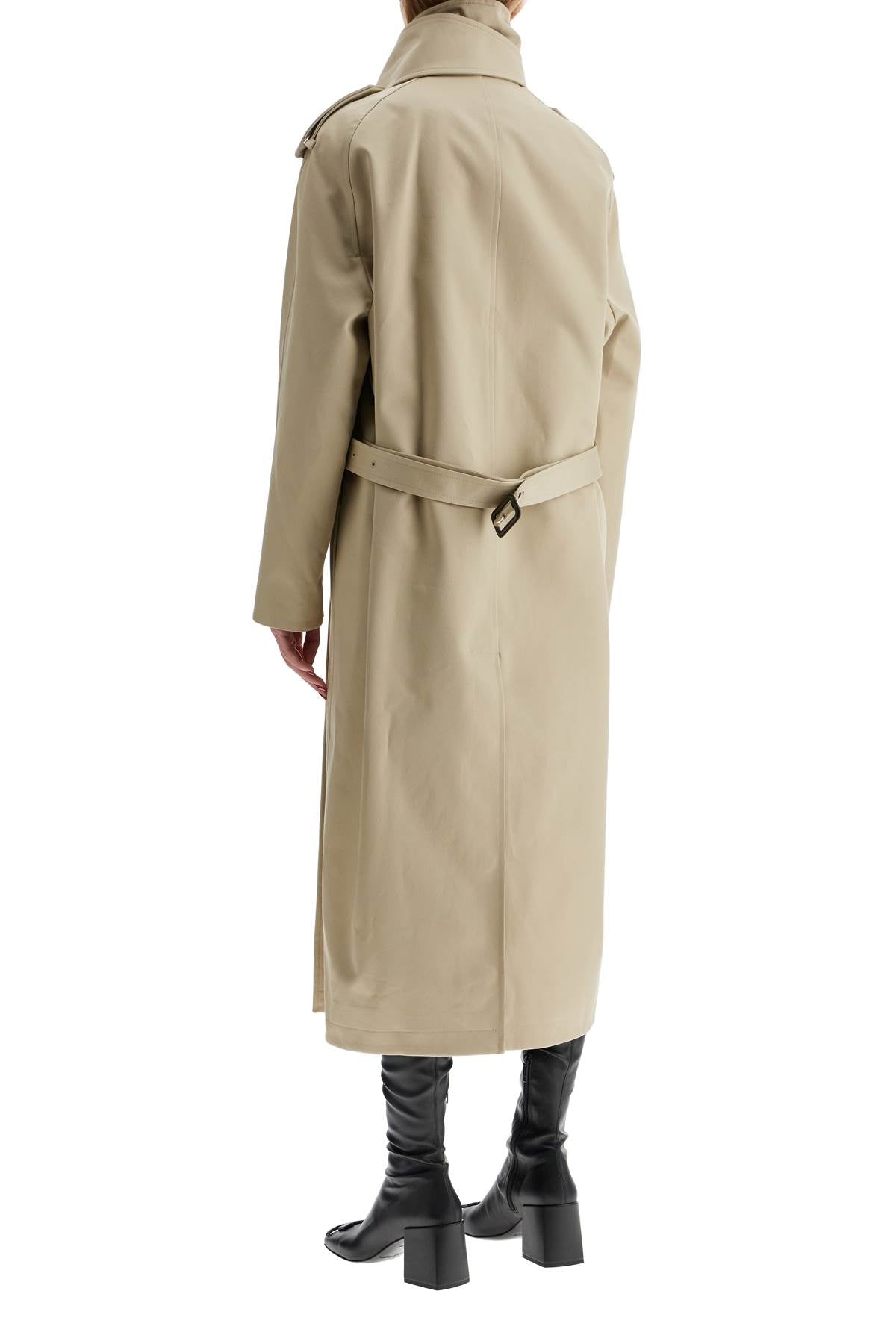 COURREGÈS Asymmetrical Closure Long Trench Jacket - Women's Size S