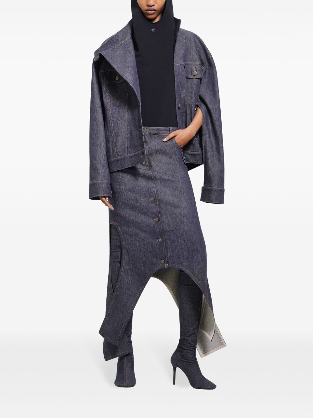 COURREGÈS Oversized Denim Jacket for Women - Fall/Winter 2024