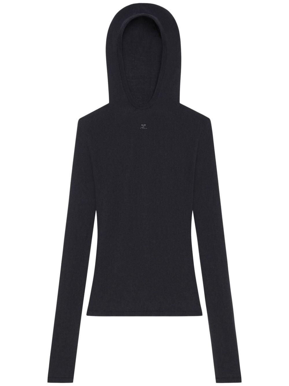 COURREGÈS Hooded Knit Top