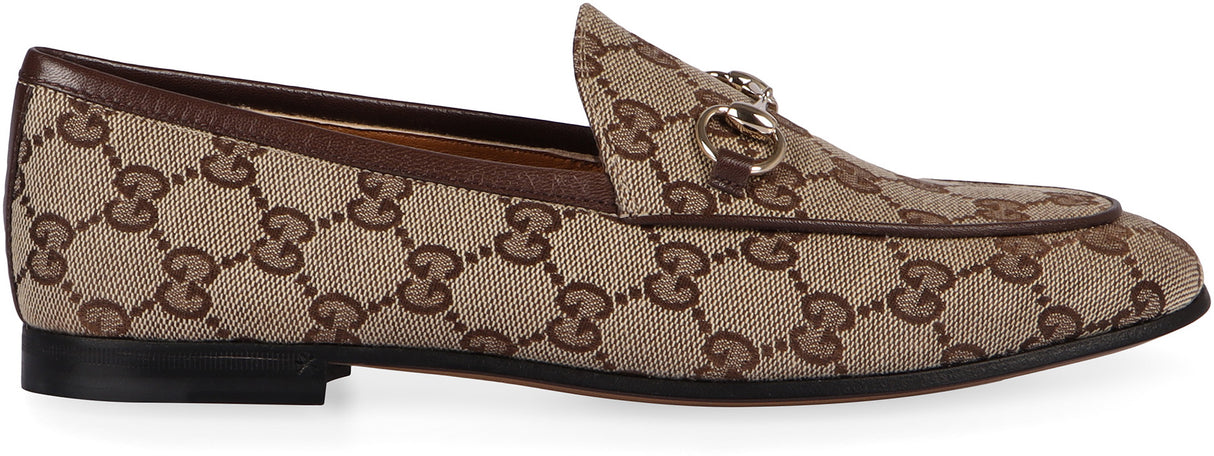 GUCCI Elegant Fabric Horsebit Loafers