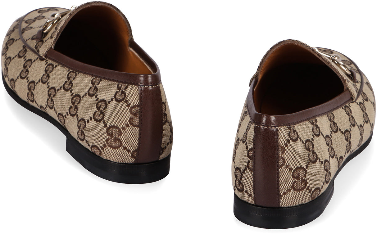 GUCCI Chic Canvas Loafers with Horsebit Detail - 1cm