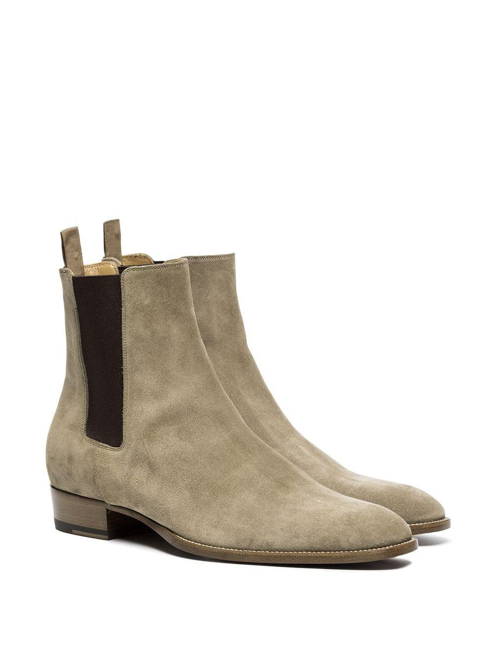 SAINT LAURENT Stylish Men's Boots for the 2024 Season