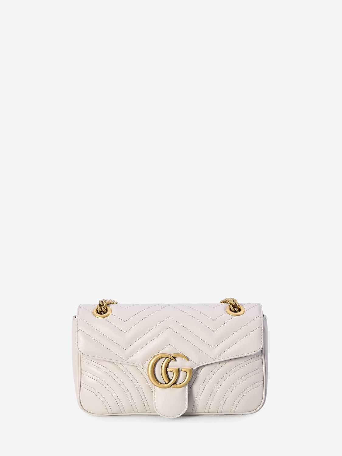 GUCCI Elegant Chevron Mini Shoulder Bag 26x15x7cm