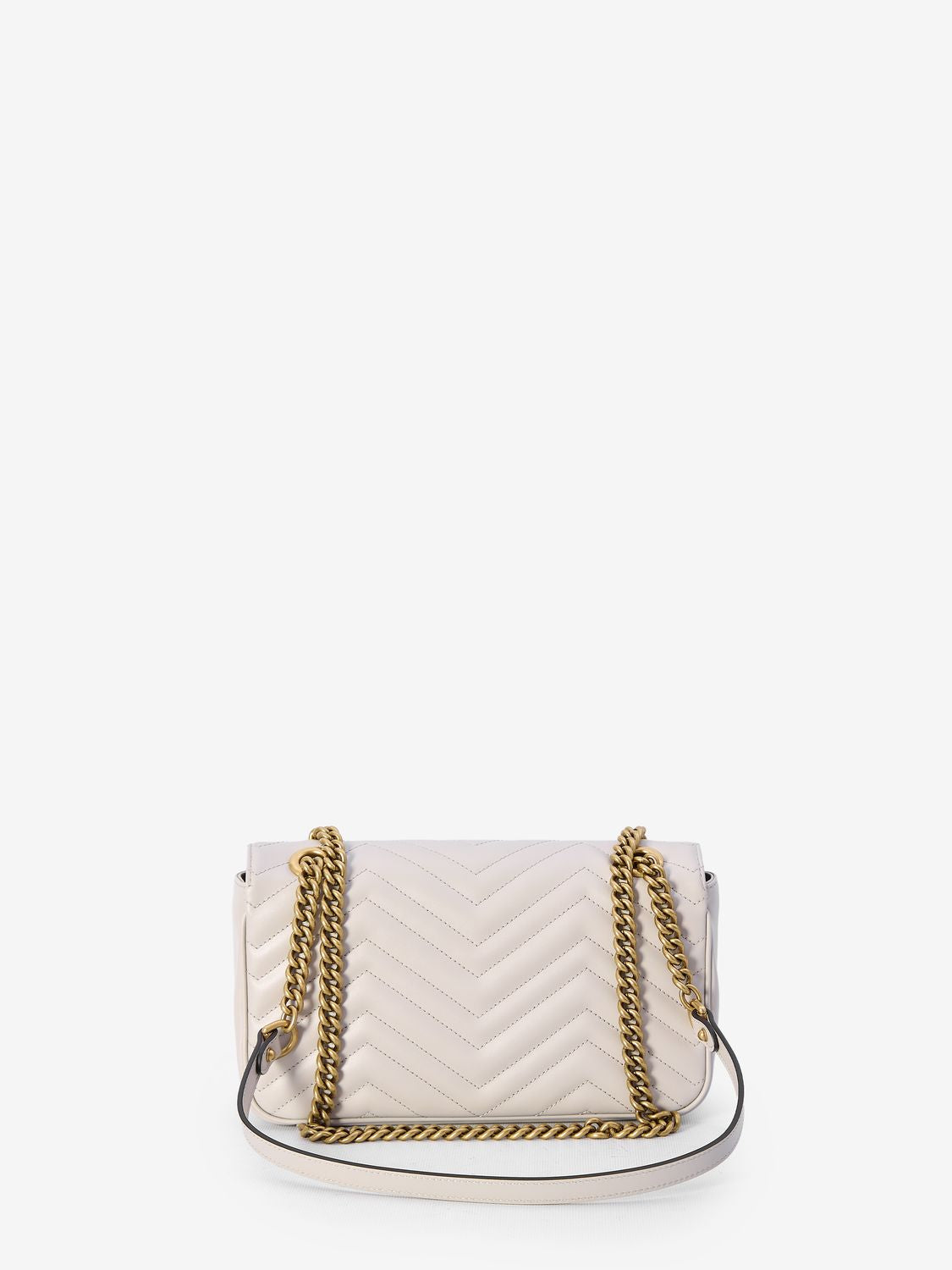 GUCCI Elegant Chevron Mini Shoulder Bag 26x15x7cm