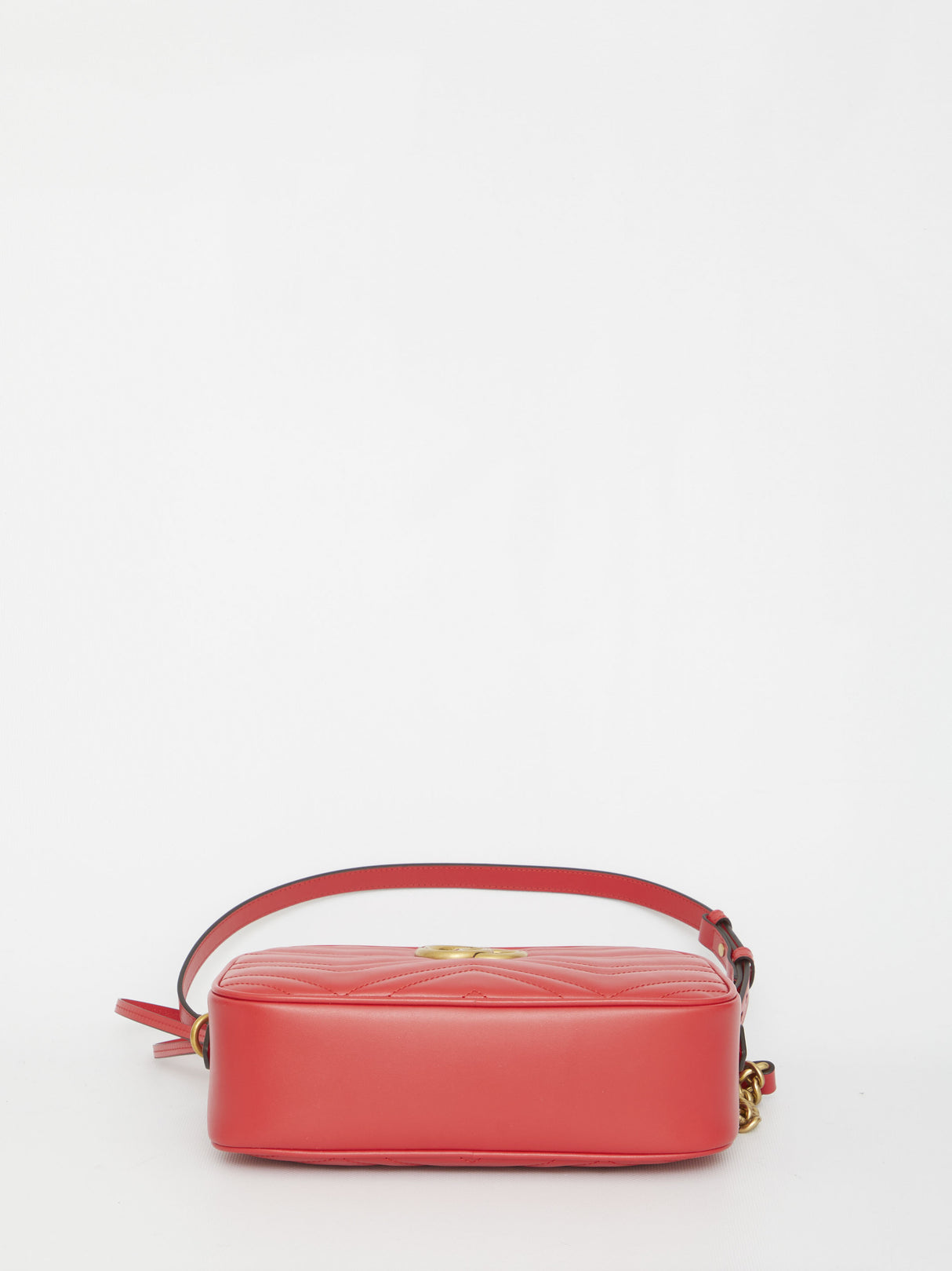 Gucci Quilted Leather Crossbody Handbag - Red