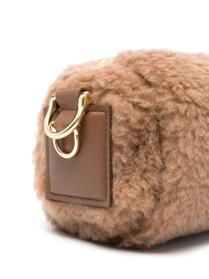 CAMEL FUR TEDDY SHOULDER ハンドバッグ - 秋冬 ‘23 コレクション