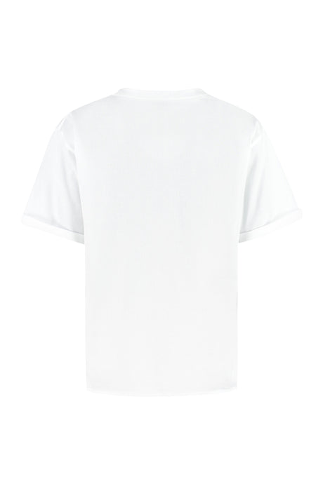 SAINT LAURENT Women's Cotton Crew-Neck T-Shirt