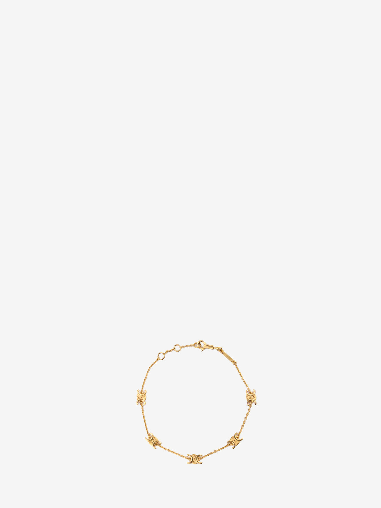 CELINE Adjustable Mini Triomphe Bracelet