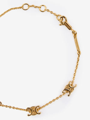 CELINE Adjustable Mini Triomphe Bracelet