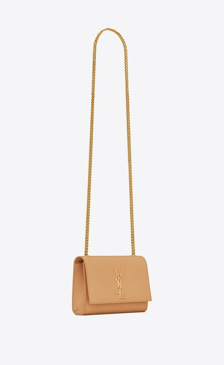Tan Calf Skin Shoulder and Crossbody Bag for Women - 2024 FW23 Collection