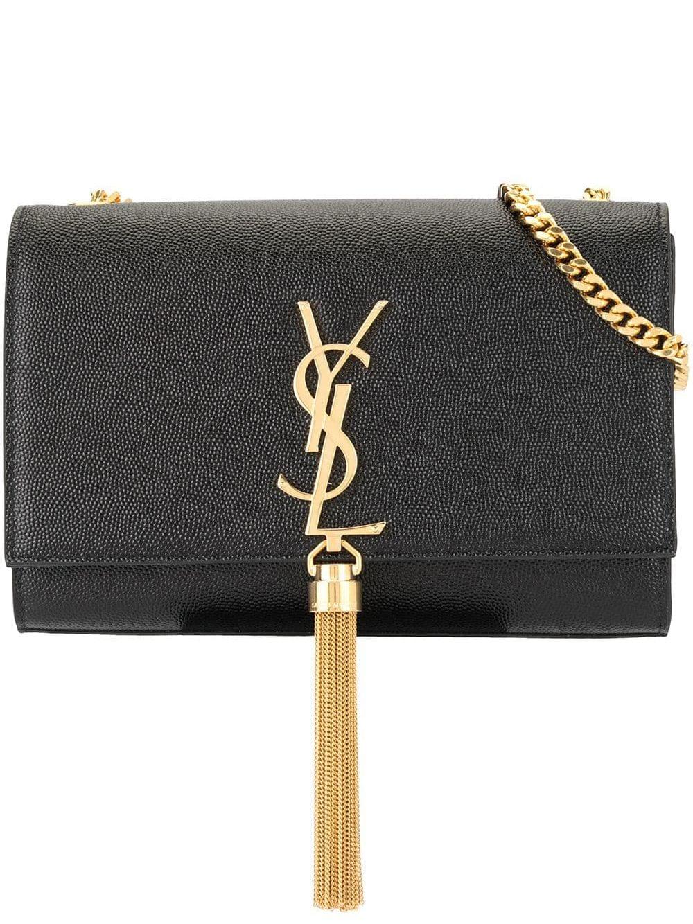 SAINT LAURENT Mini Leather Shoulder Handbag