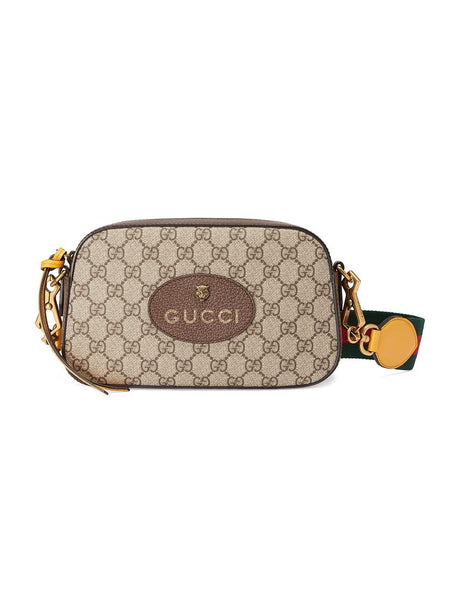 GUCCI Elegant Beige Mini Crossbody Handbag, 24x14.5x7 cm