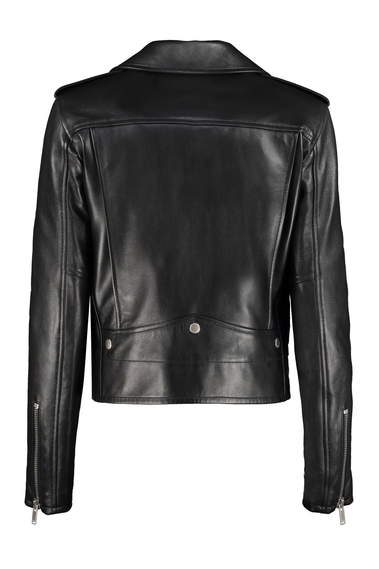 Stunning Black Nappa Leather Moto Jacket - FW23 Collection