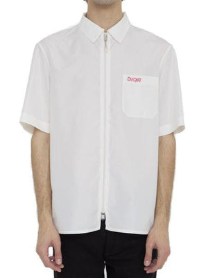 2024秋冬男士白色环保塑料纺织衬衫