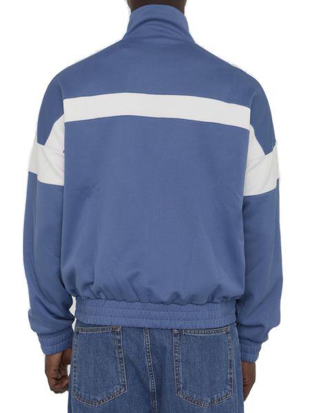 DIOR HOMME Blue and White Parley Ocean Plastic Cotton Track Jacket for Men in Regular Fit