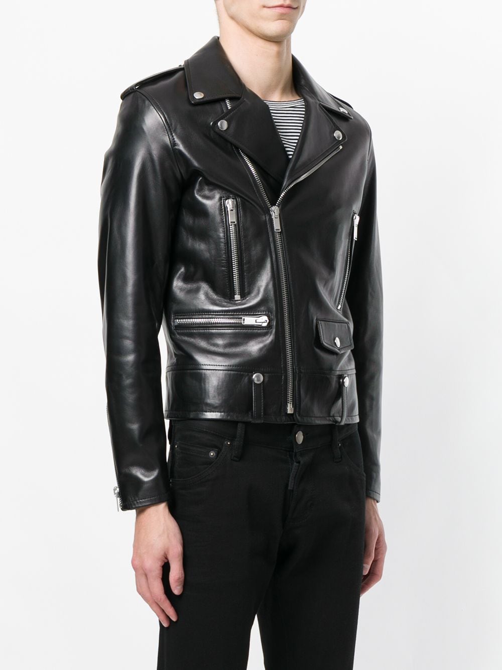 Áo khoác mô tô nam màu đen - Bộ sưu tập SS24