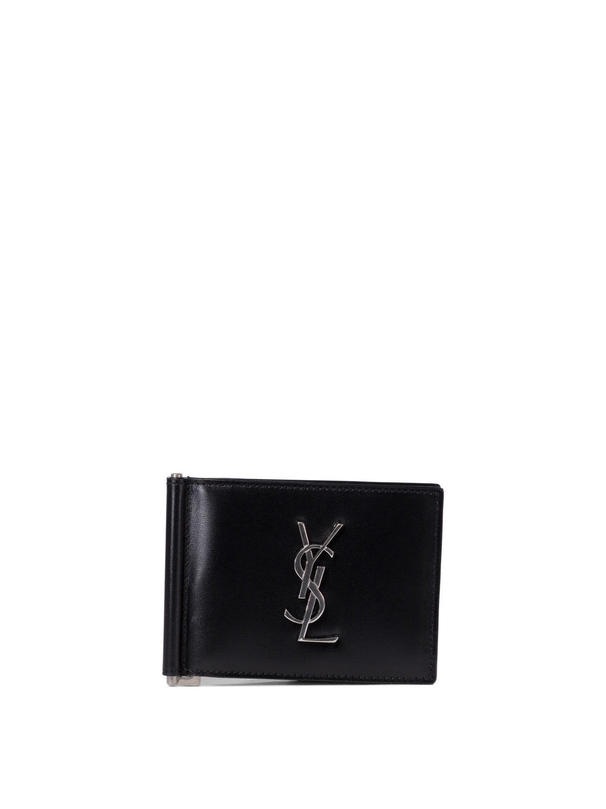 SAINT LAURENT Mini Bifold Wallet in Premium Leather