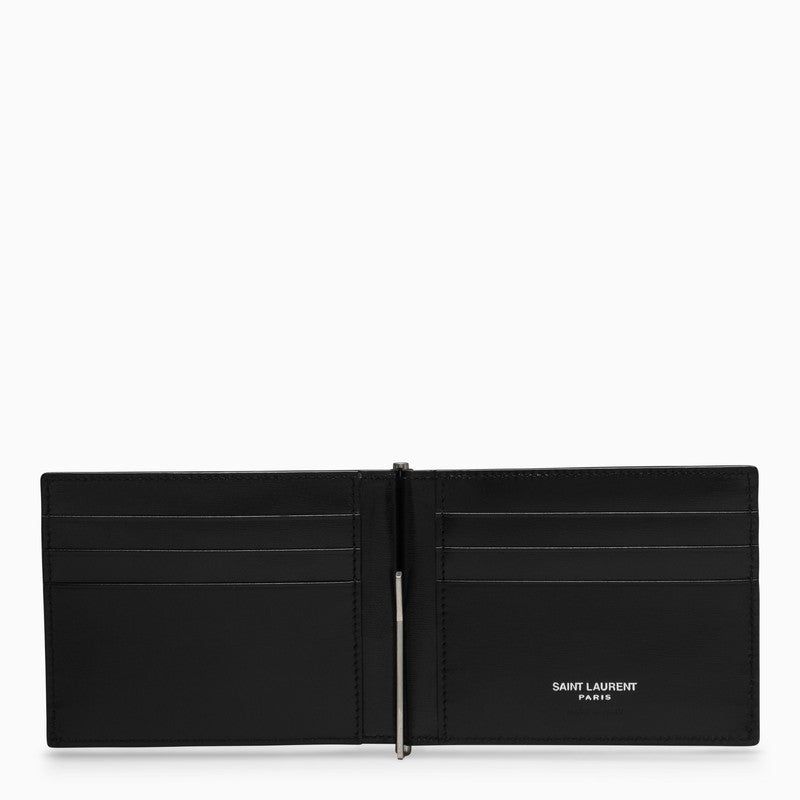 SAINT LAURENT Men's Black Leather Wallet - SS24 Collection