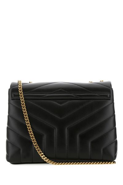 SAINT LAURENT Luxurious Black Quilted Leather Bag for Women