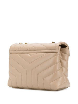 Loulou Matelassé Quilted Shoulder Handbag in Soft Cream