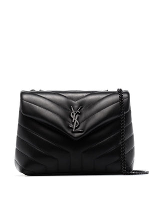 SAINT LAURENT Stylish Black Leather Handbag for Women