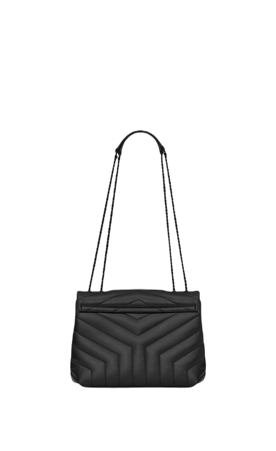 SAINT LAURENT Stylish Black Leather Handbag for Women