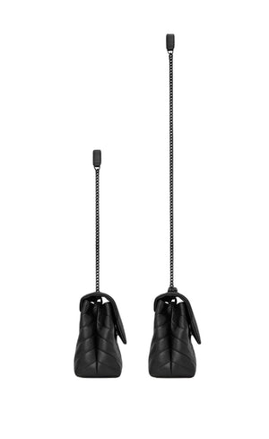 SAINT LAURENT Stylish Black Leather Handbag for Women