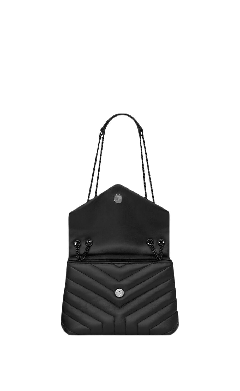 SAINT LAURENT Stylish Black Leather Handbag for Women