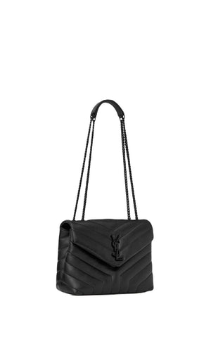 SAINT LAURENT Stylish Black Leather Handbag for Women