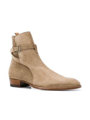 SAINT LAURENT 30 Suede Leather Boots for Men