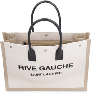 Túi xách đeo cánh thiên thần SAINT LAURENT với chi tiết da và hình in Rive Gauche đẹp đẽ