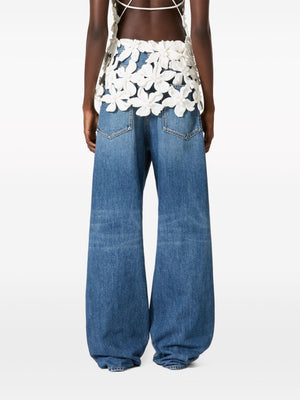 VALENTINO 2024 Women's Blue Denim Jeans for a Timeless Fashion Statement